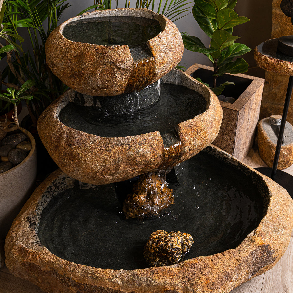 Cascade Fountain Trio