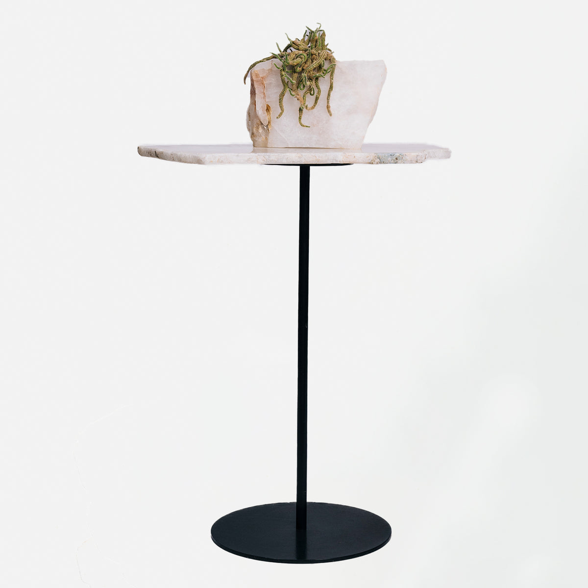 Fossil Quartz Side Table