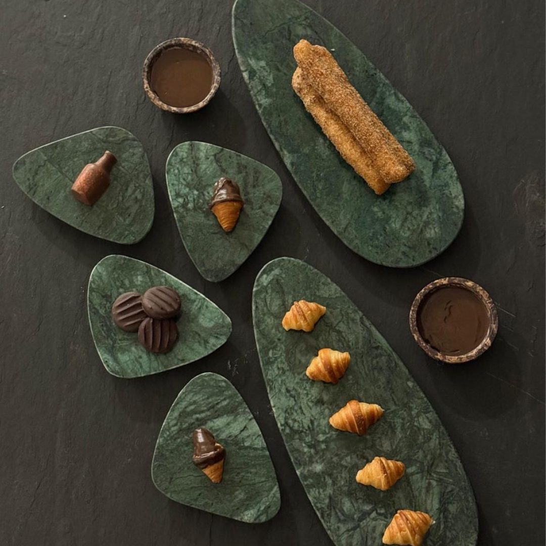 Green Marble Platter