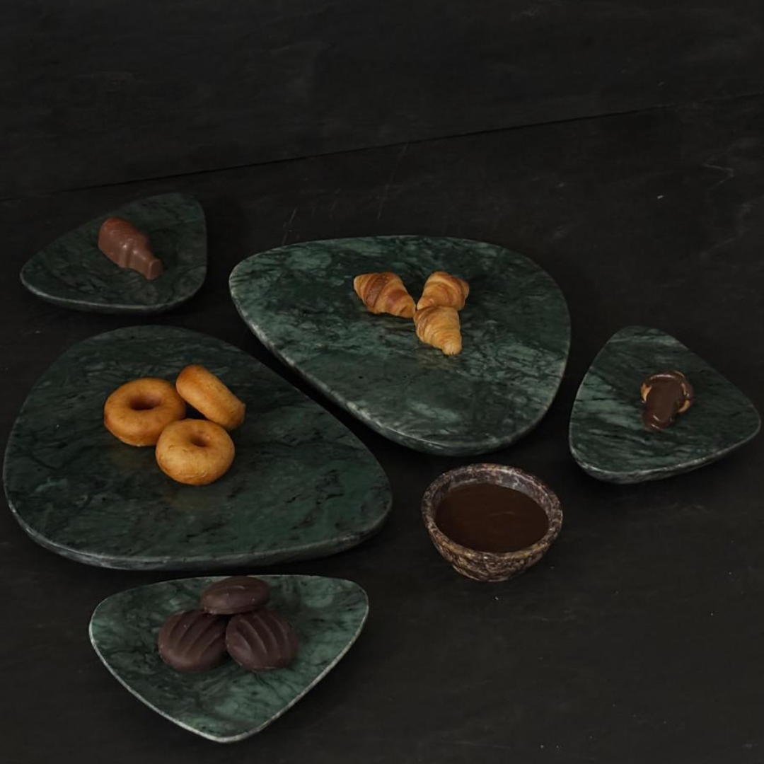 Green Marble Platter