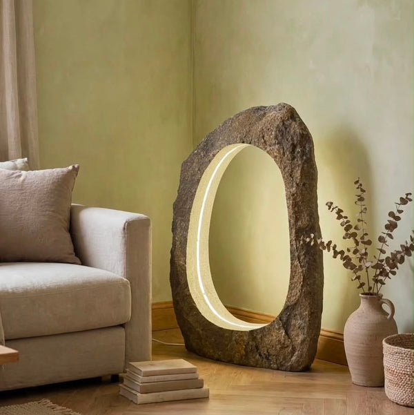 Hollow Boulder Lamp