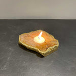 Semi Precious Tea Light Holder - Yellow