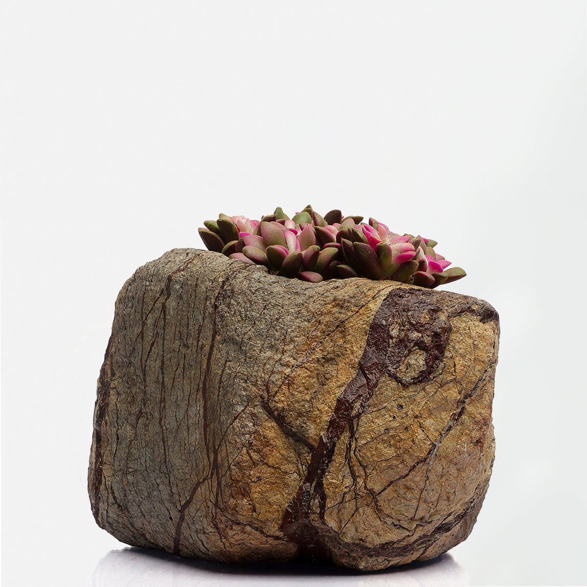 Marble Planter - Brown