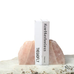 Semi Precious Book End Set - Rose Quartz