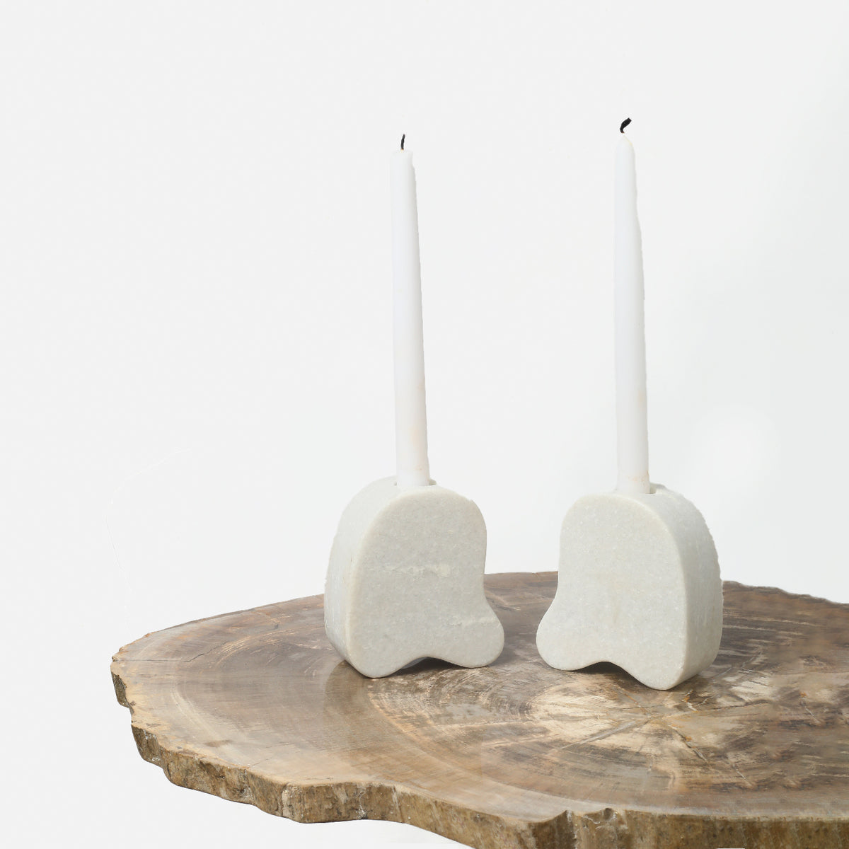 Avocado Marble Candle Holder