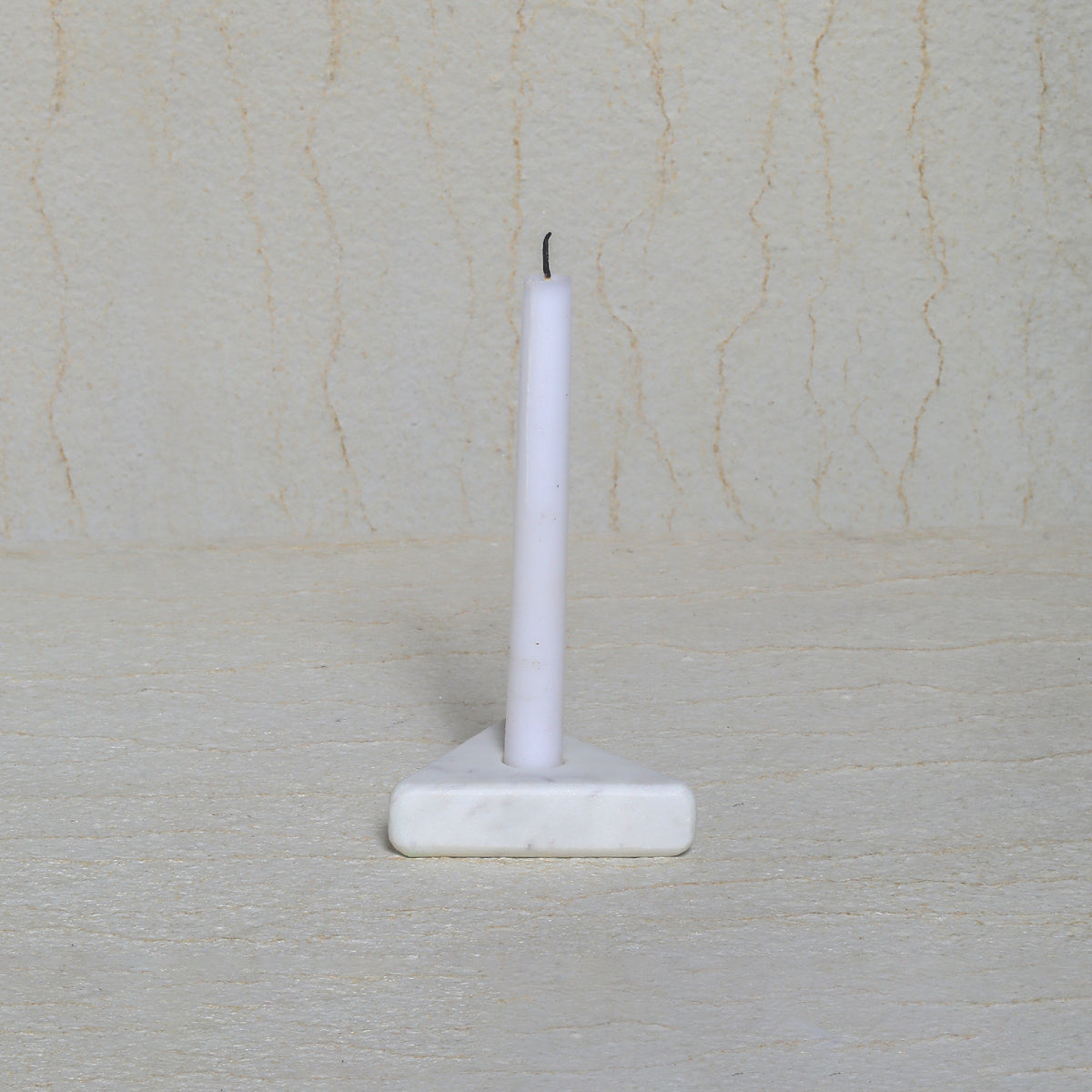 Triangle Marble Candle Holder - paarkhi