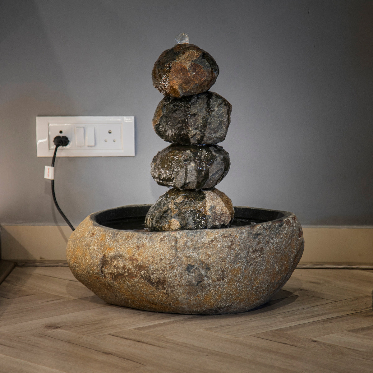 Stacked Boulder Fountain