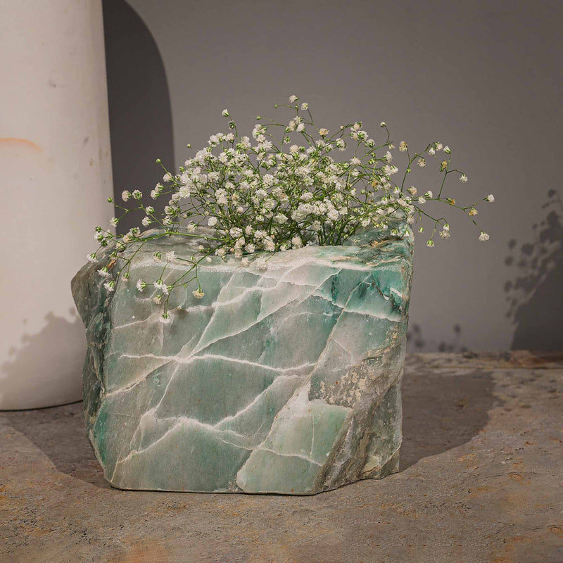 Semi Precious Planter - Green Quartz