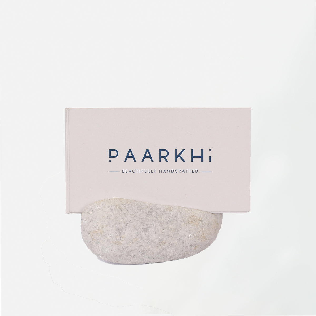 Pebble Card Holder - White