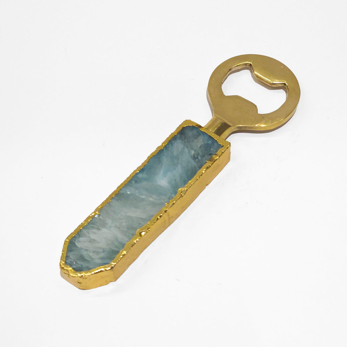 Semi Precious Bottle Opener - Green Quartz