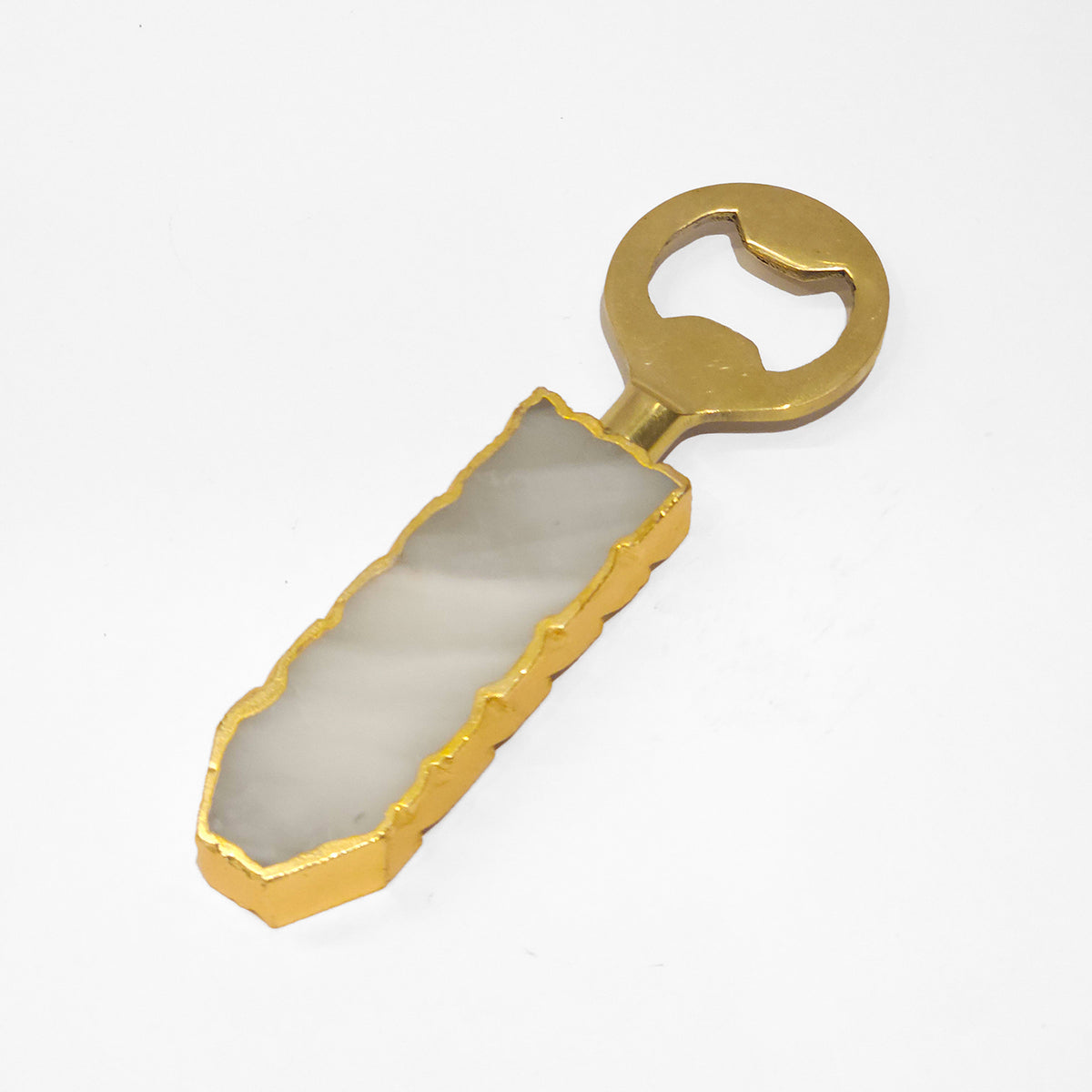 Semi Precious Bottle Opener - White Quartz