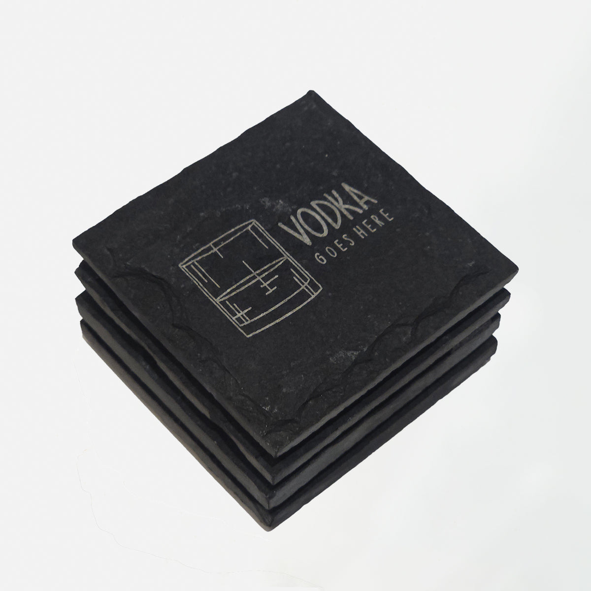 Engraved Slate Coaster - Set of 2
