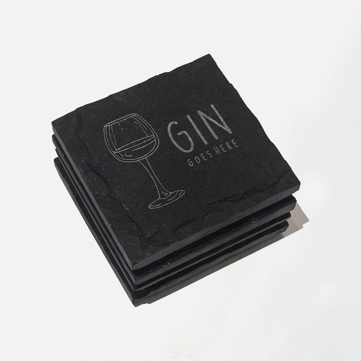Engraved Slate Coaster - Set of 2