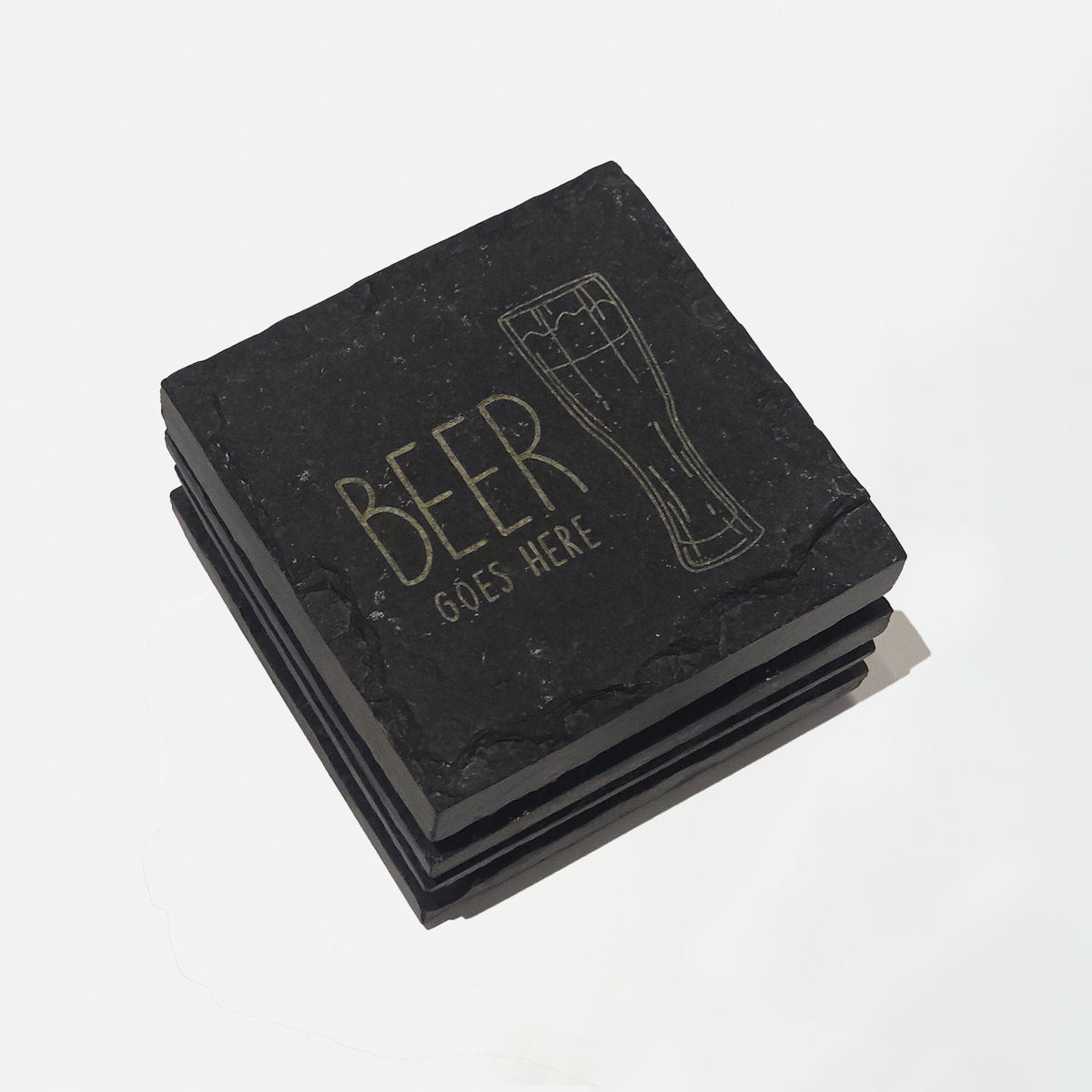 Engraved Slate Coaster - Set of 2