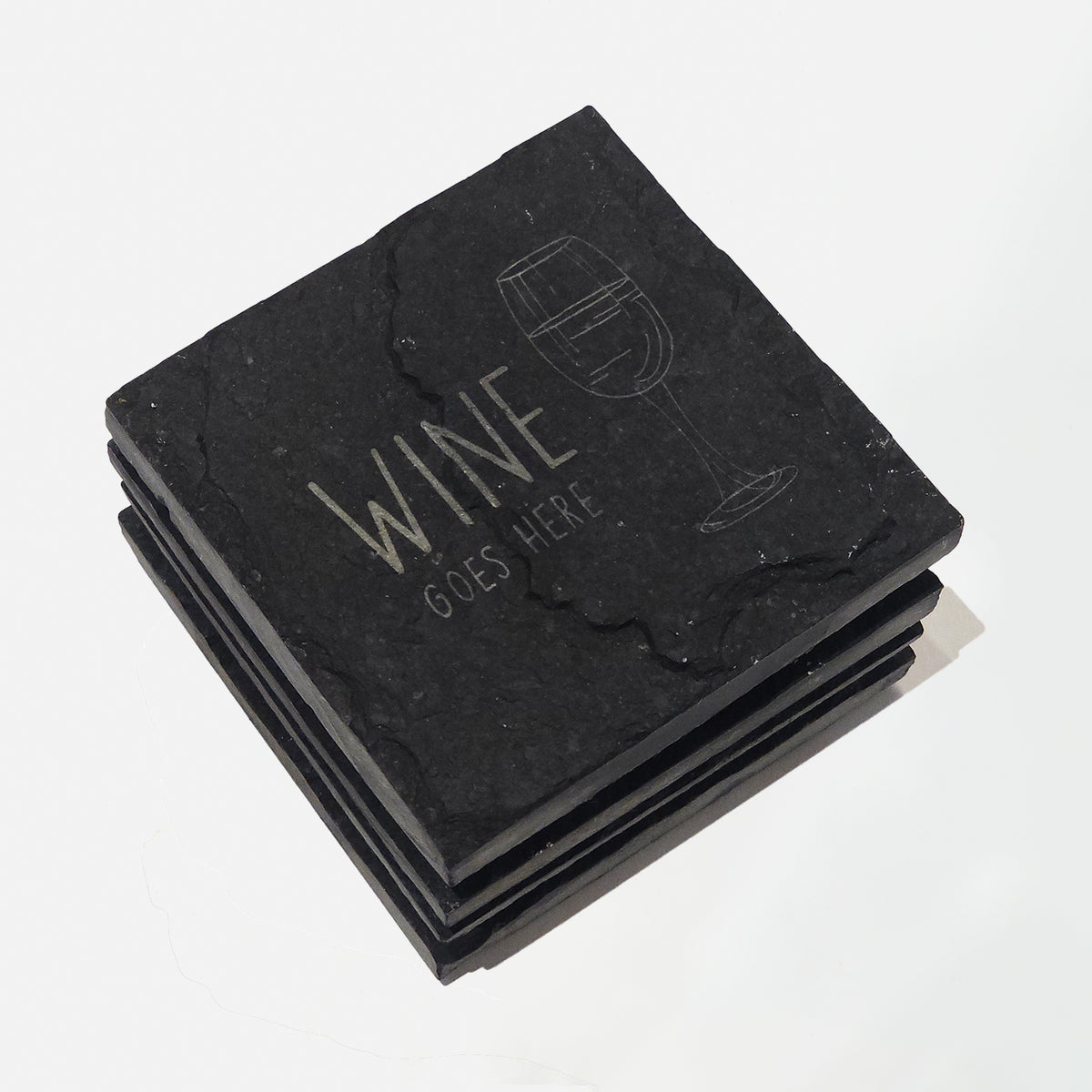 Engraved Slate Coaster - Set of 2