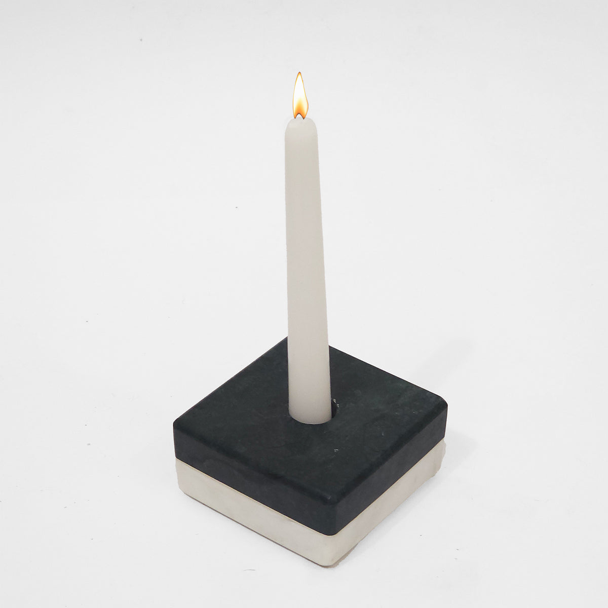 Two-tier Marble Candle Holder