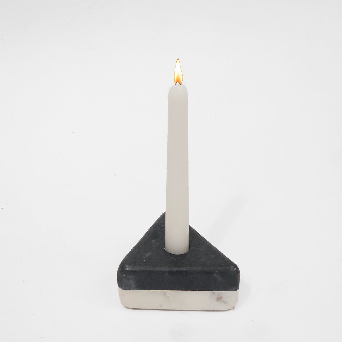 Two-tier Marble Candle Holder