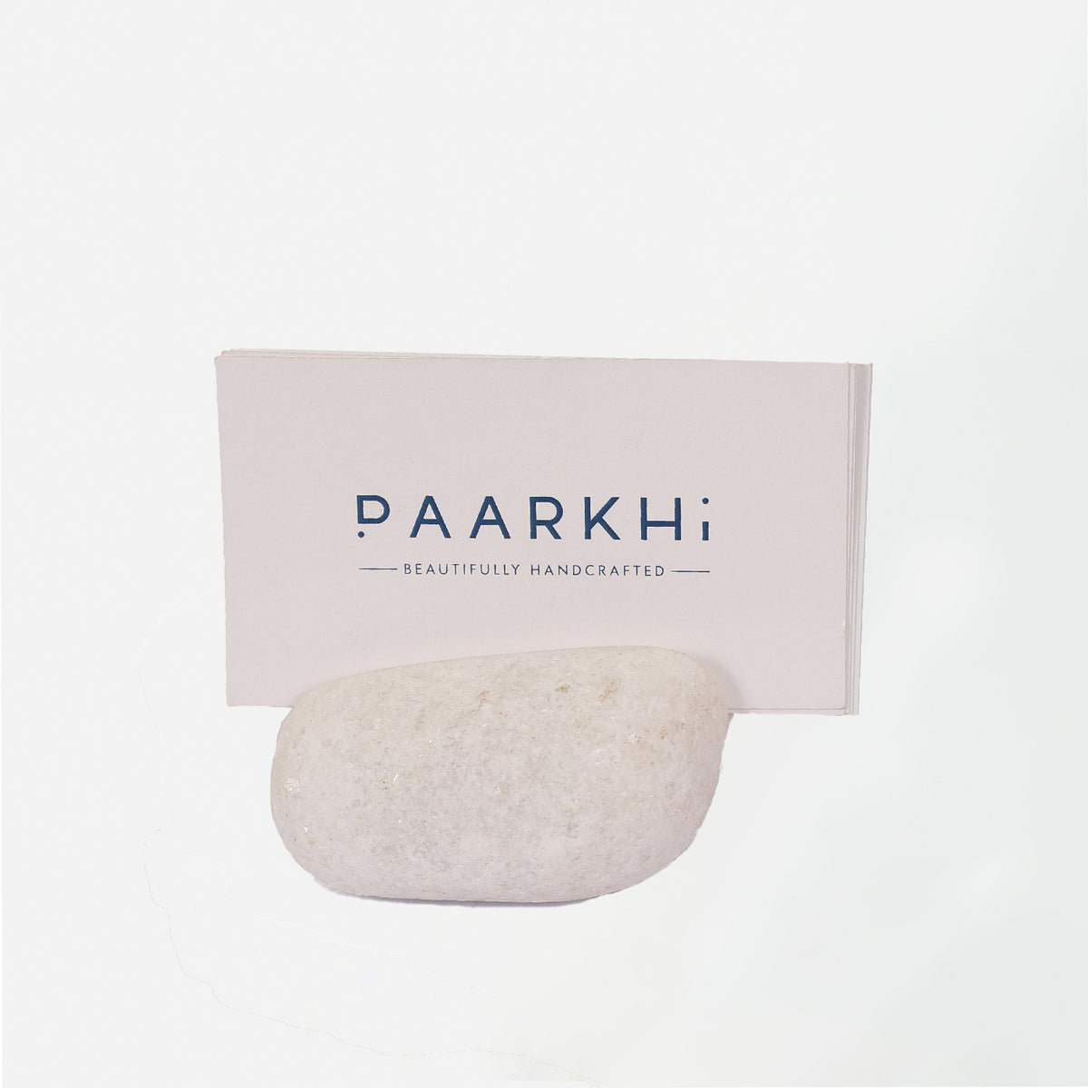 Pebble Card Holder - White
