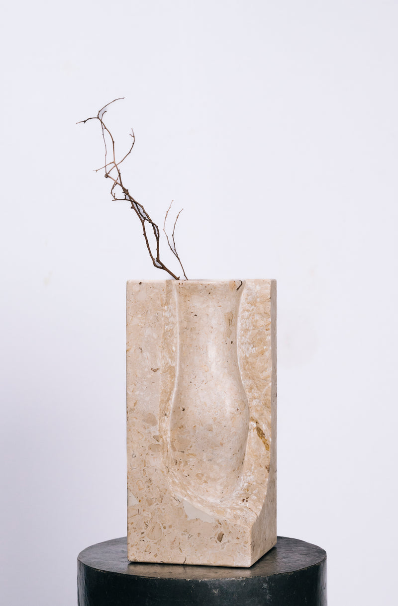 Sculpted Marble Vase