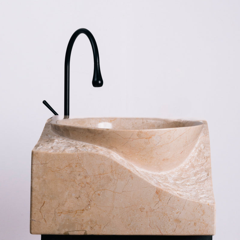 Sculpted Marble Sink