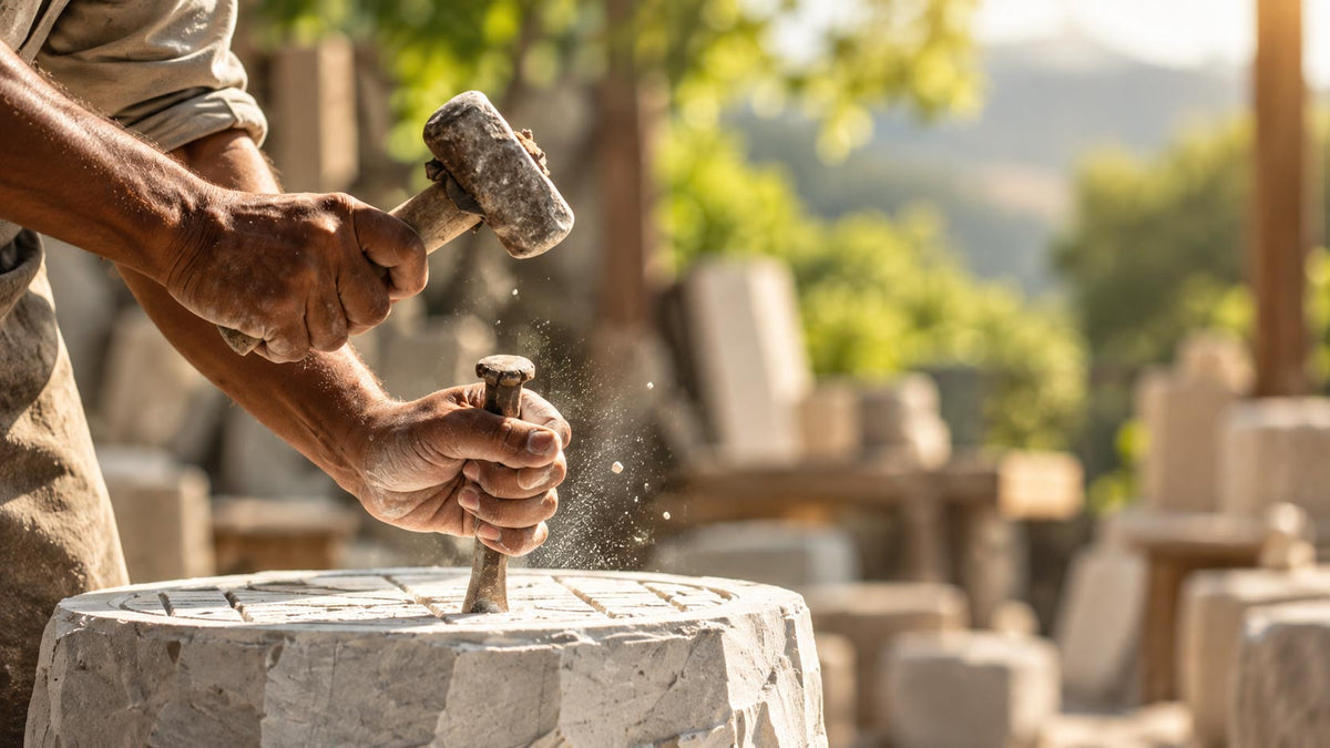MADE BY HAND  SHAPED BY TIME.