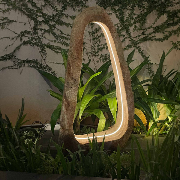 Hollow Boulder Lamp - Big