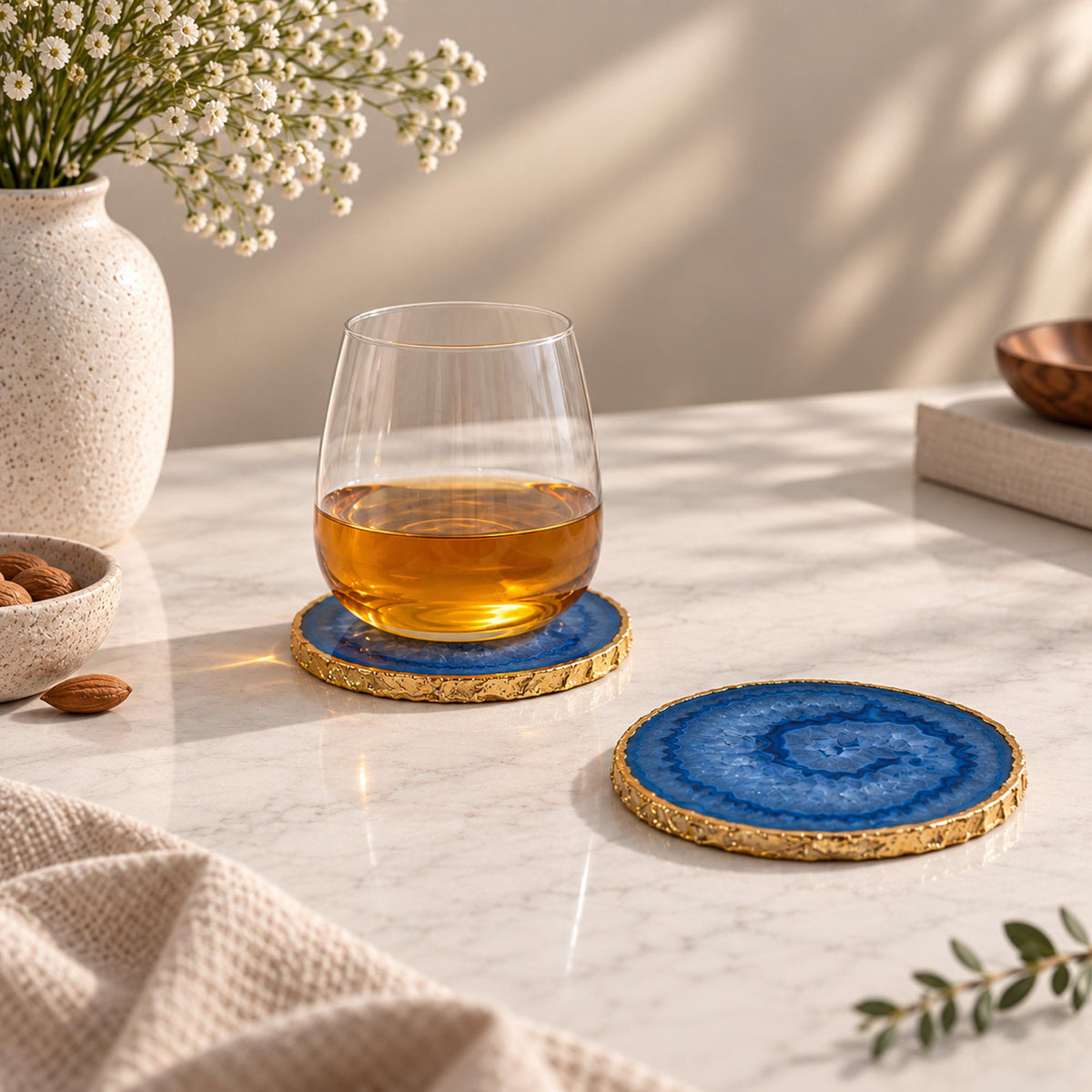 Semi Precious Coasters Set of 4