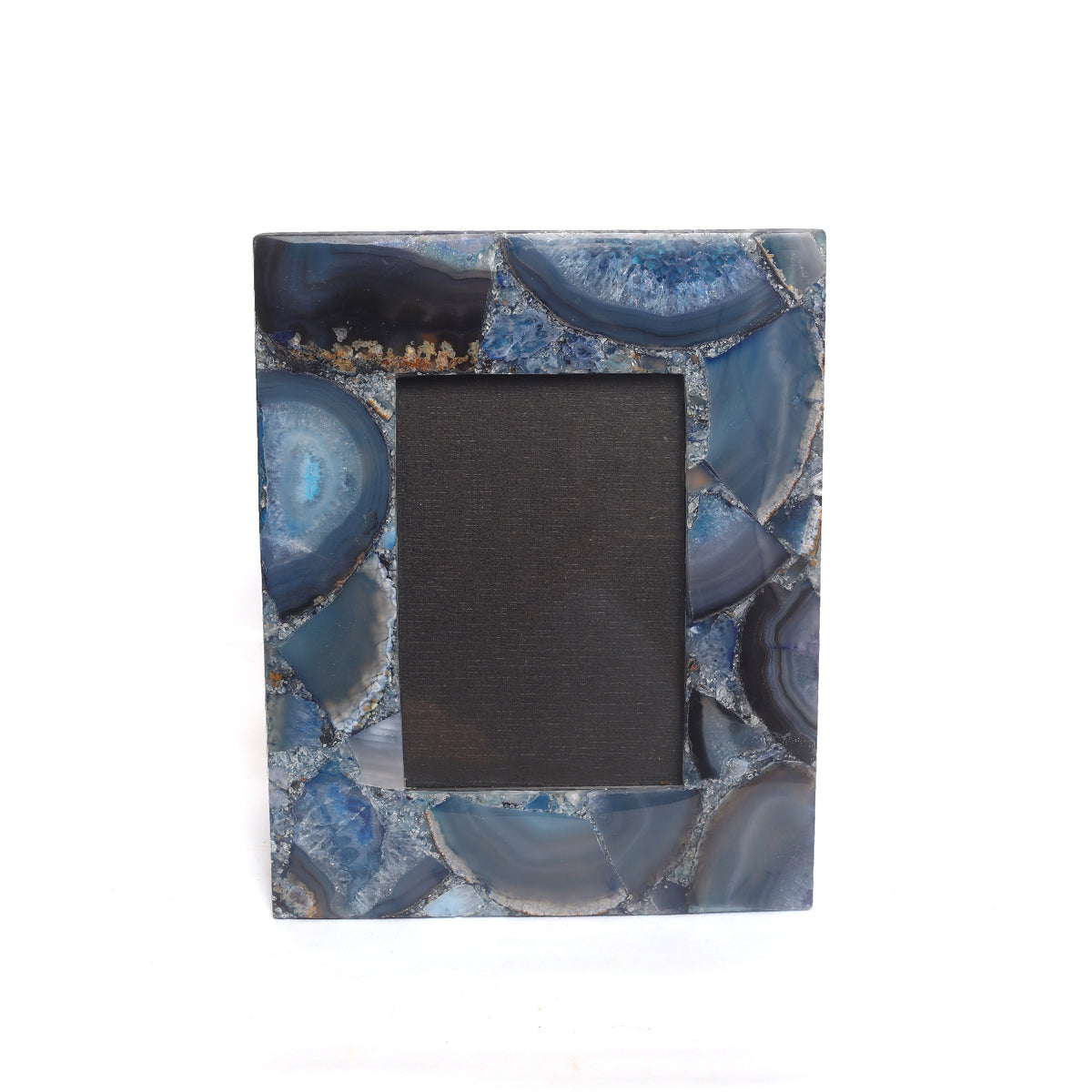 Semi Precious Photo Frame - Blue Agate