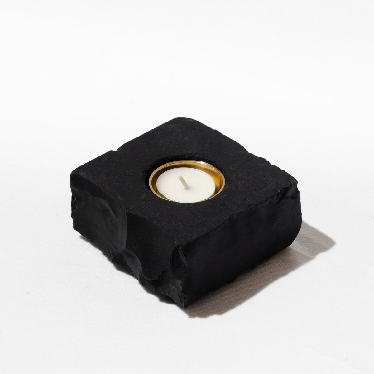 Slate Square Tealight Holder - paarkhi