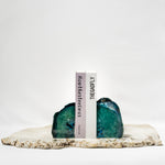 Semi Precious Book End set-Green Gava