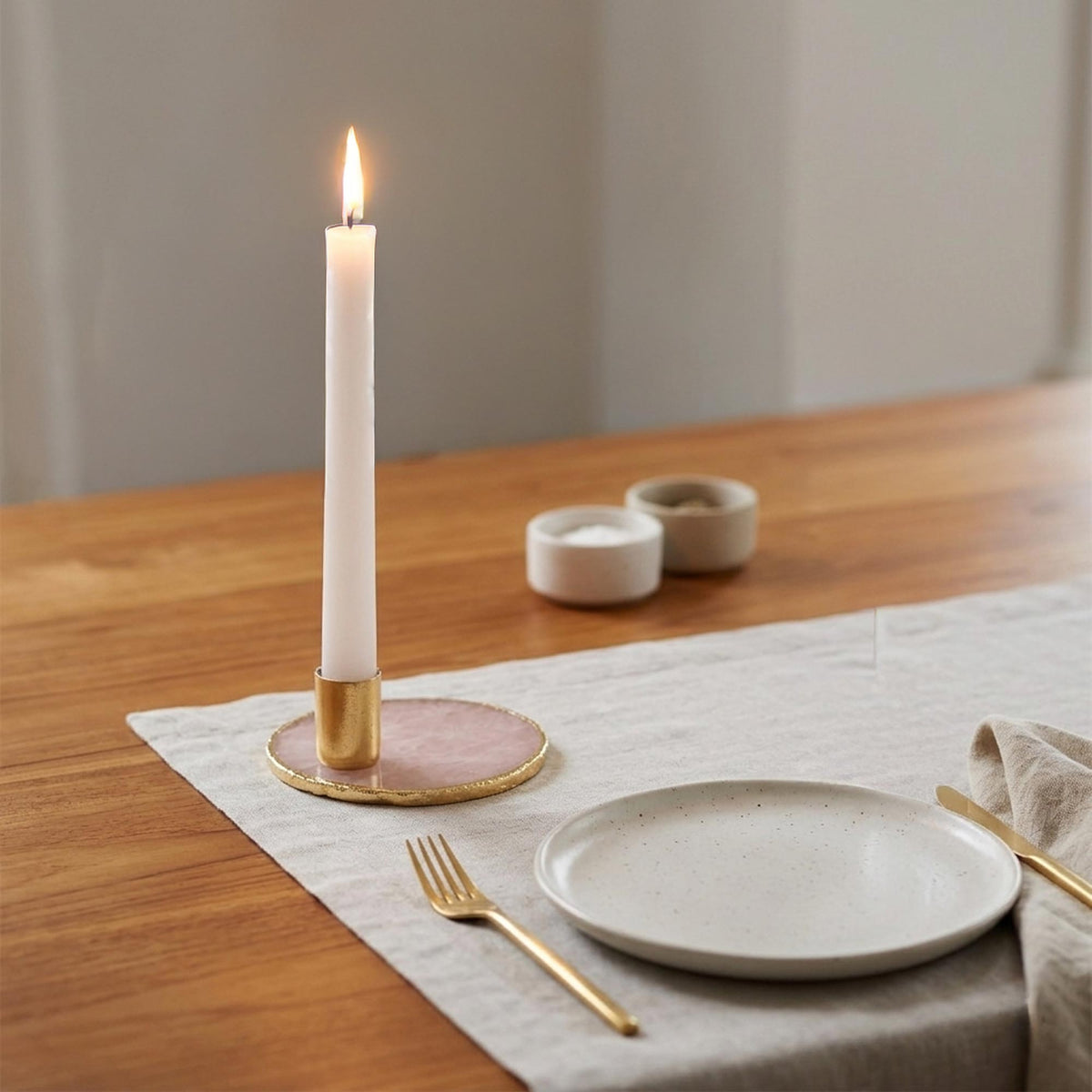 Semi Precious Candle Holder