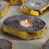 Semi Precious Tea Light Holder - Amethyst