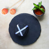 Round Slate Platter & Coasters Set of 4