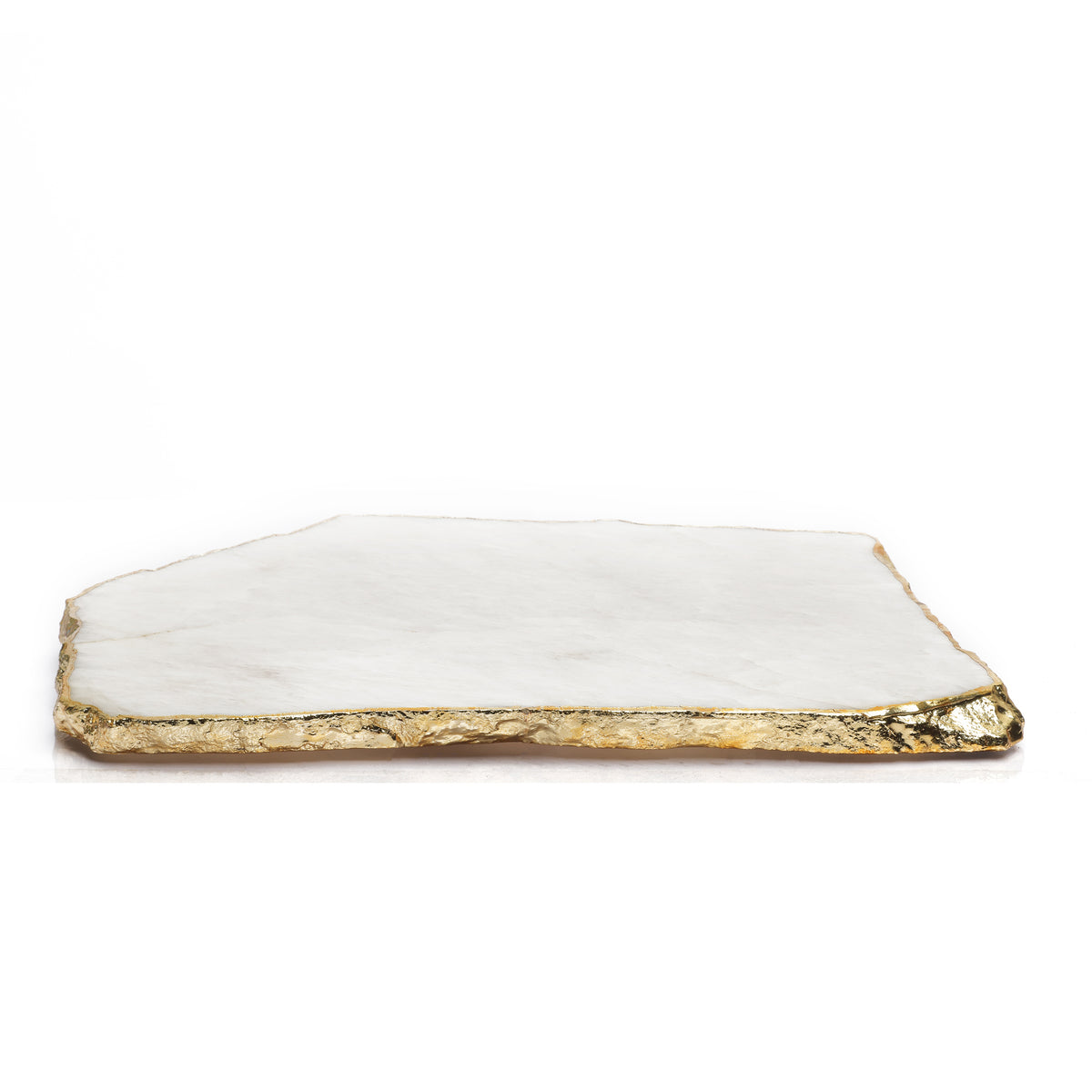 Semi Precious Platter - White Quartz - paarkhi