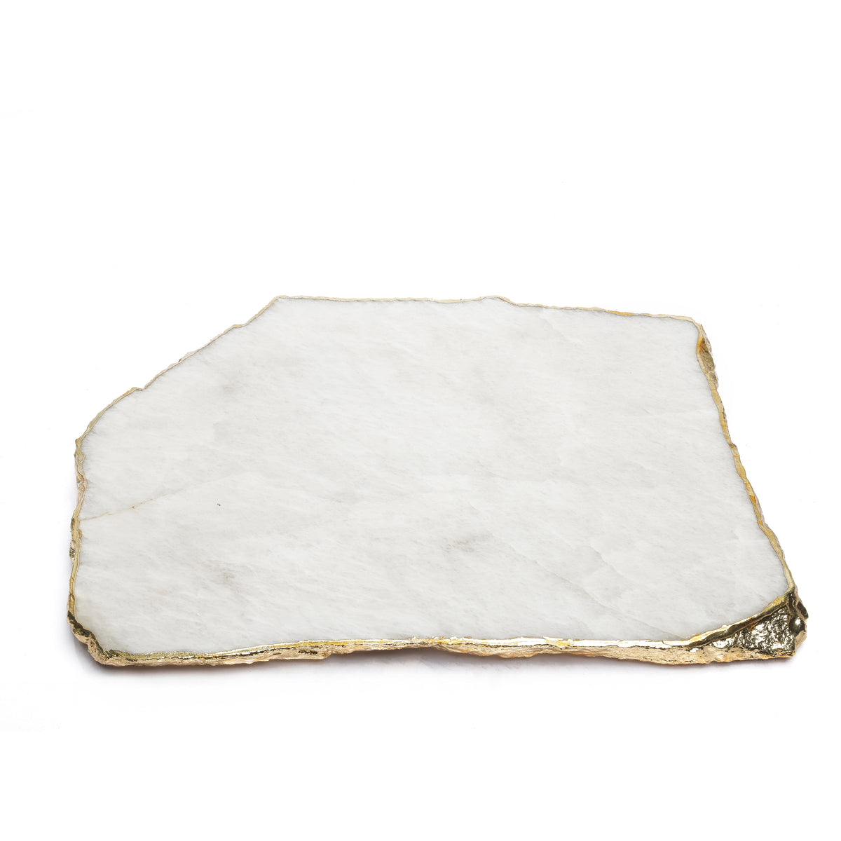 Semi Precious Platter - White Quartz - paarkhi
