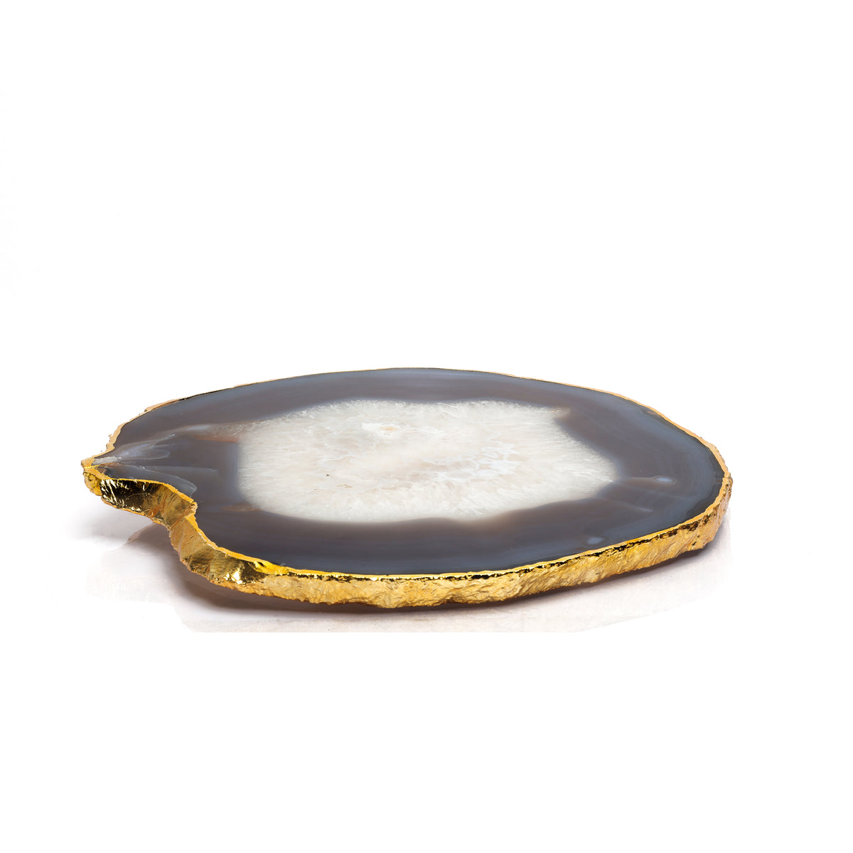 Semi Precious Platter - Natural Agate - paarkhi