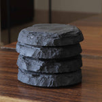 Round Slate Platter & Coasters Set of 4